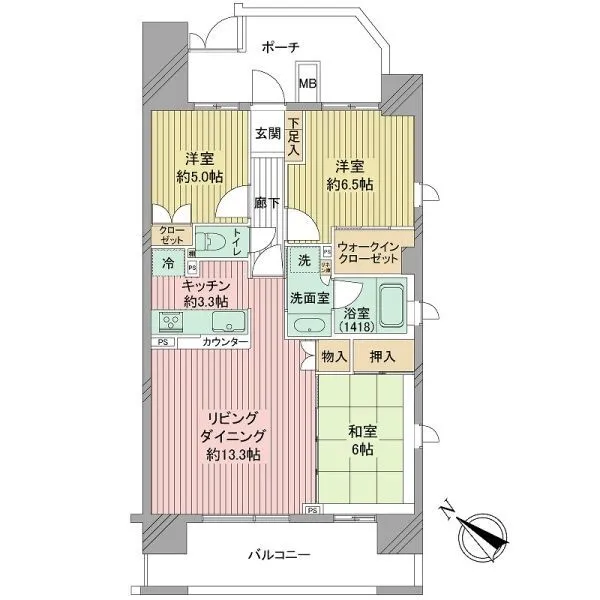 アビダス町田中町ウエスト 間取図