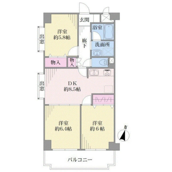 エンゼルハイム武蔵新田第２ 間取図