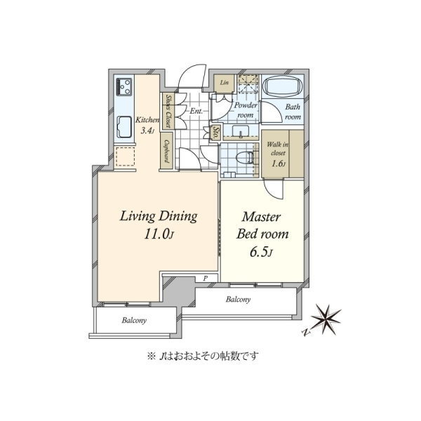 パークコート六本木ヒルトップ 間取図