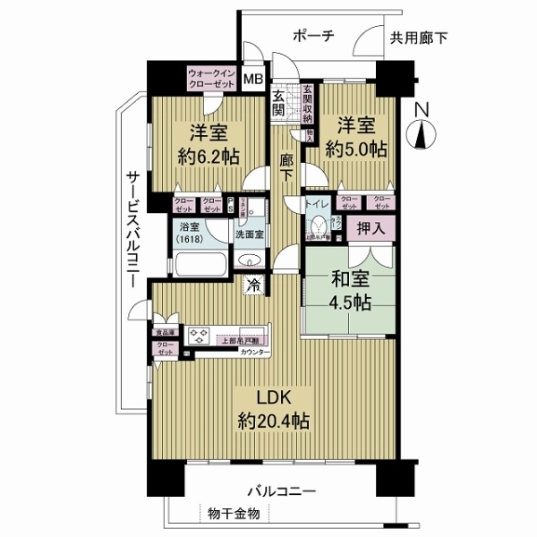 グランアッシュ平野 間取図