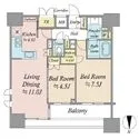 グランリビオ芝大門 間取図