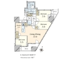 プラウドタワー東池袋ステーションアリーナ 間取図