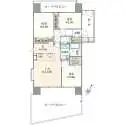クリオ中村橋壱番館 間取図