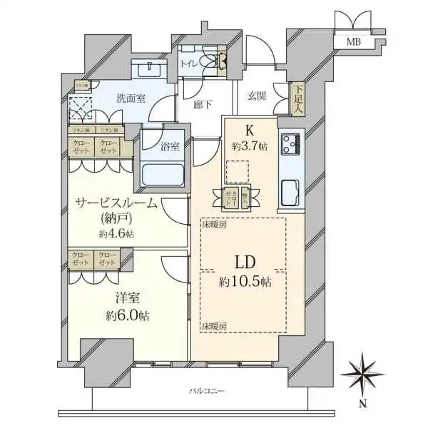 ローレルタワー堺筋本町 間取図
