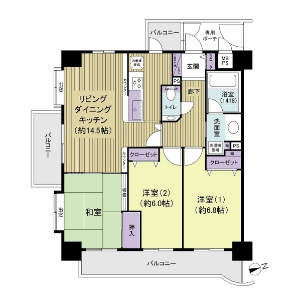 ライオンズガーデン東向島 間取図