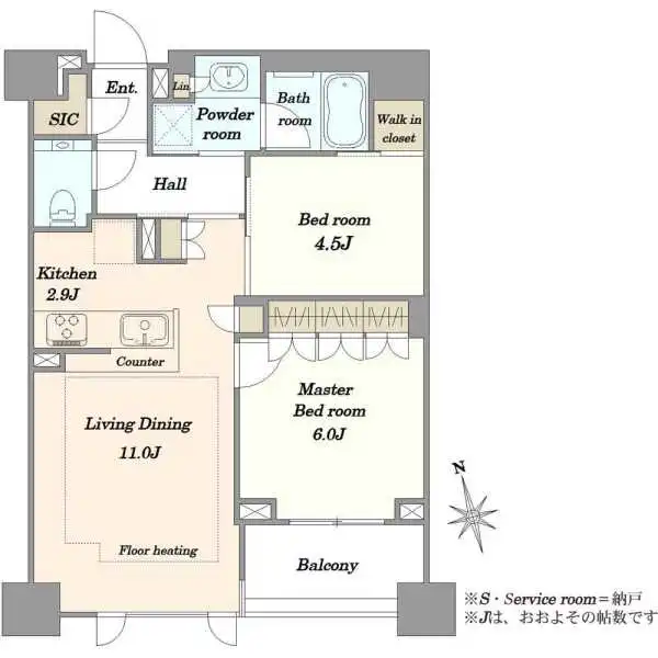 クレヴィア文京関口 間取図