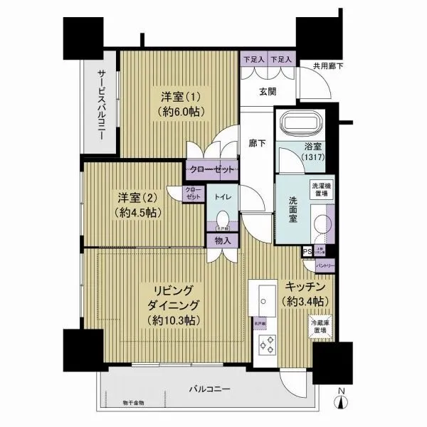 Ｂｒｉｌｌｉａ亀戸 間取図