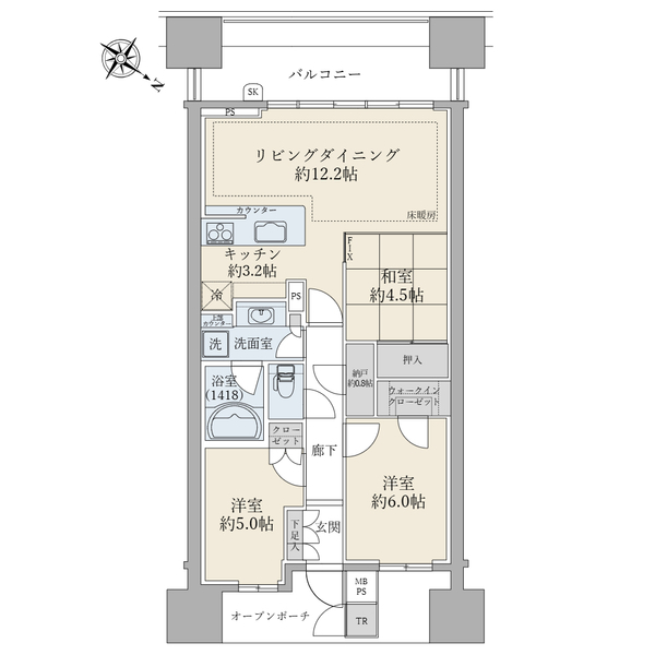 Ｂｒｉｌｌｉａ大島小松川公園（ブリリア大島小松川公園） 間取図