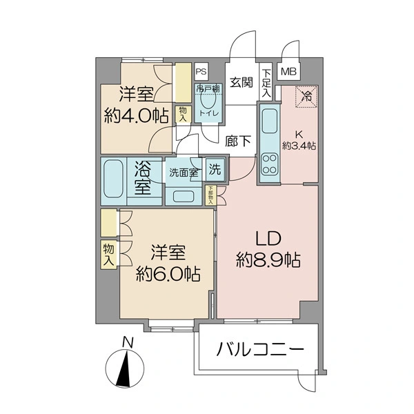藤和シティコープ富士見ヶ丘 間取図
