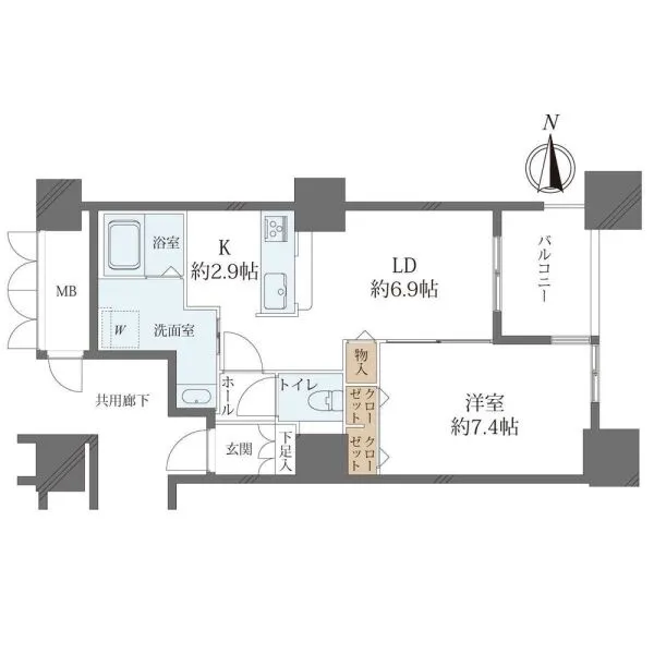 アクアタウン納屋橋 間取図