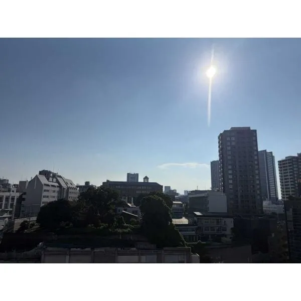 朝日九段マンション 眺望：バルコニーから