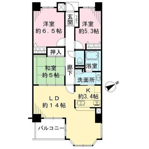 ロイヤル神戸北野通り 間取図