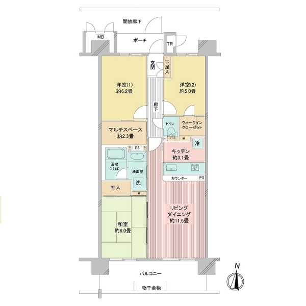 ビー・シティキャナルウィング 間取図