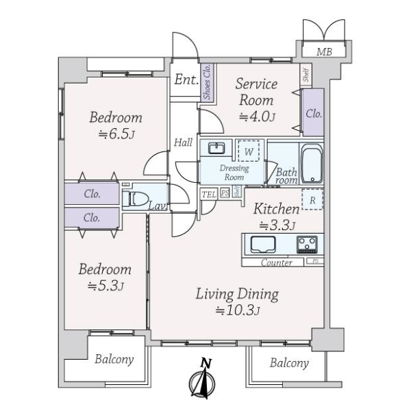コートプラザ大宮 間取図