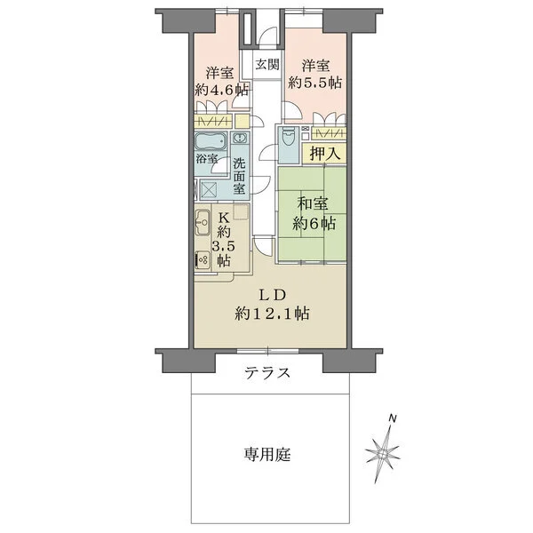 藤和ハイタウン湘南茅ヶ崎 間取図