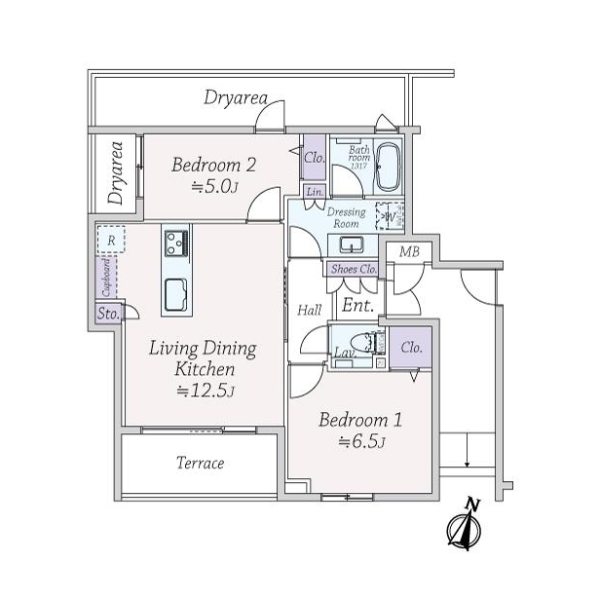 ロイヤルシーズン新宿柏木 間取図