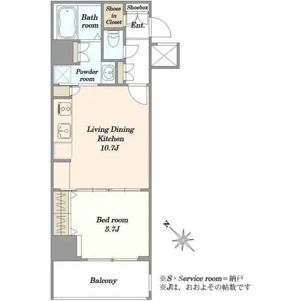 ユニーブル武蔵小山プレジオン 間取図