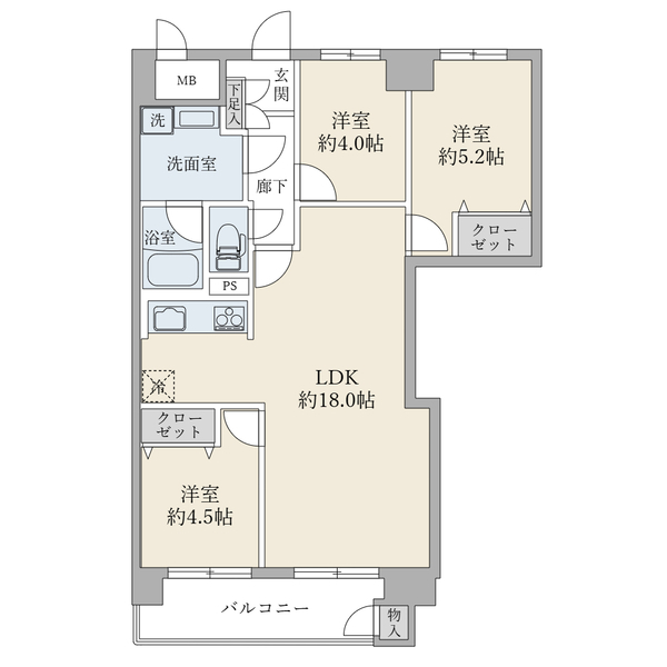 東建砧マンション 間取図