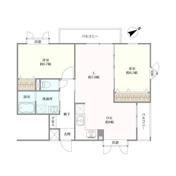 ディアハート多摩センター 間取図