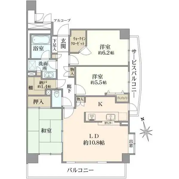 ステイツ東浦和 間取図