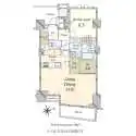 ディアナガーデン西麻布 間取図