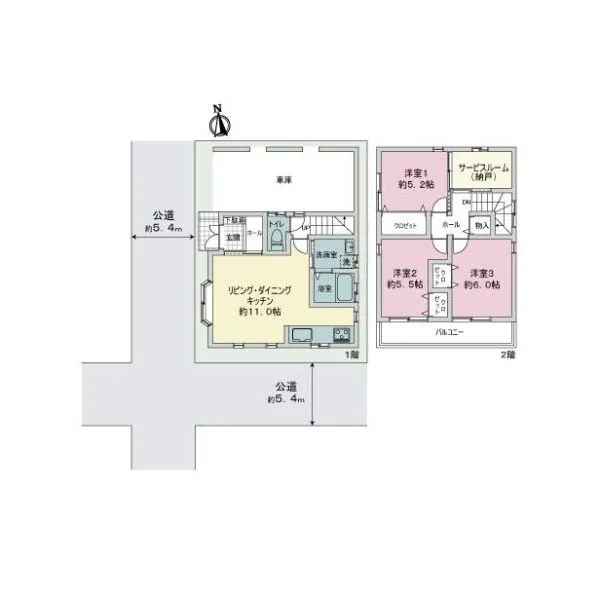 名古屋市中村区中村本町1丁目 間取図