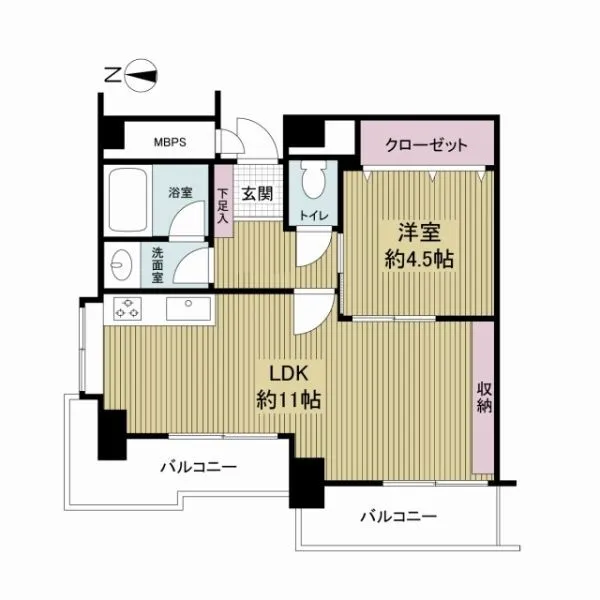 朝日湯島マンション １ＬＤＫタイプ