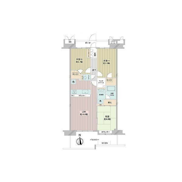 グランアージュ大宮 間取図