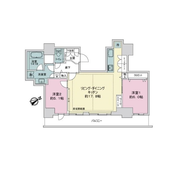 パークタワー滝野川 間取図