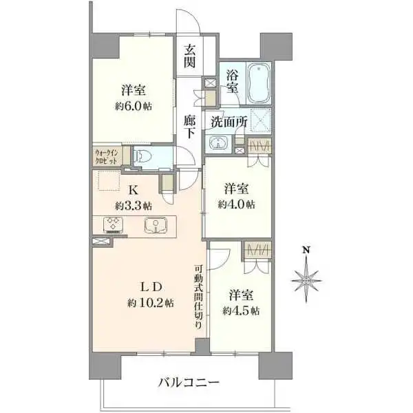 リーフィアレジデンス杉並井草森公園 間取図