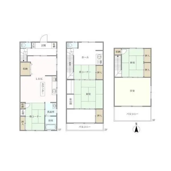 名古屋市西区香呑町２丁目 間取図