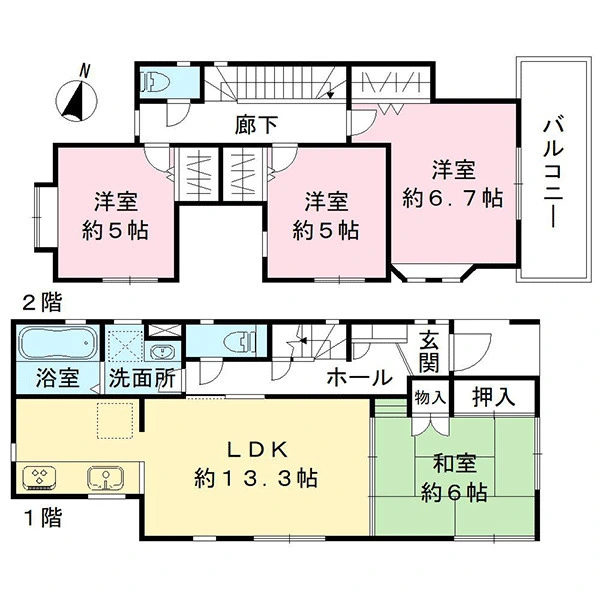 大和市西鶴間３丁目 間取図