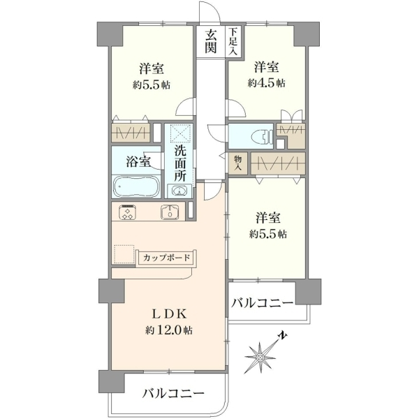 サン・ビエント南浦和 間取図