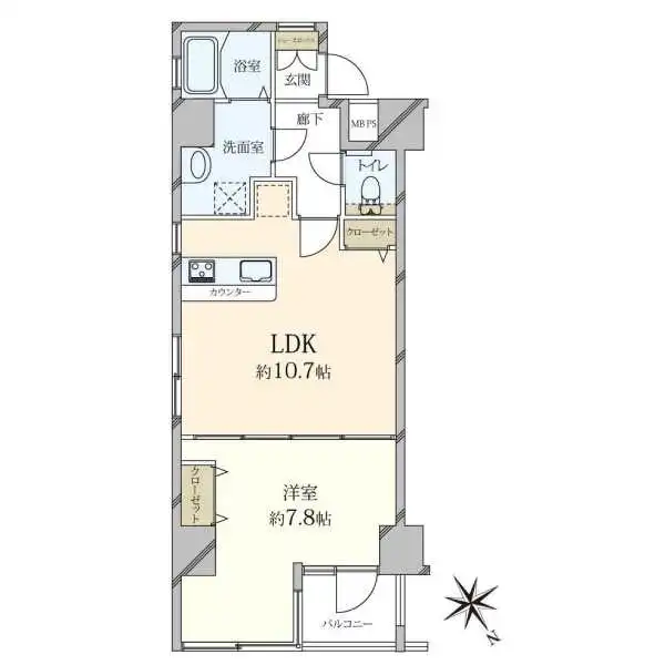 フォセット月島 間取図