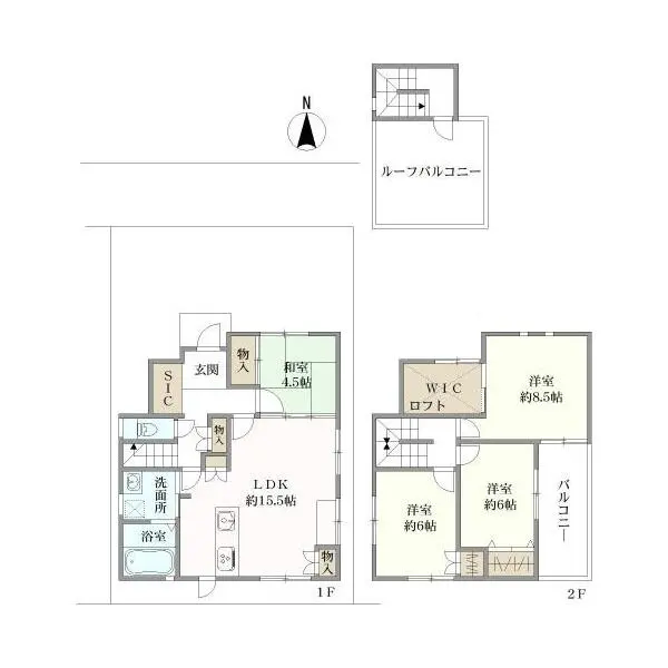 長岡京市野添１丁目 間取図