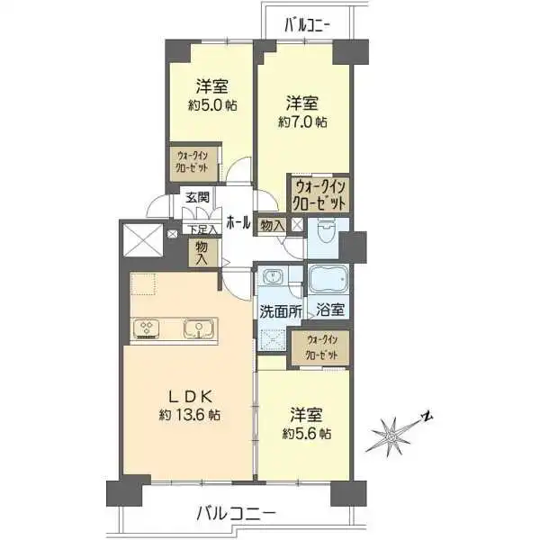 シティコープ清新　１５号棟 間取図