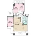 ファストジュール練馬春日町 開口部が多く換気がスムーズに行えそうです。LD部分の2面に床暖房有り。随所に収納が設けられています。