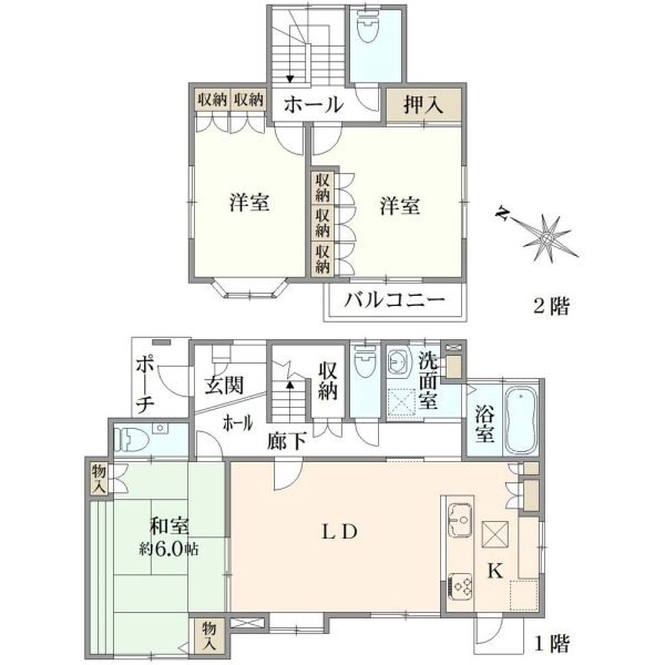 横浜市都筑区荏田南４丁目 間取図