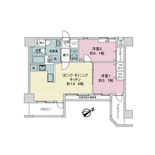 ライオンズマンション葛飾青戸 間取図