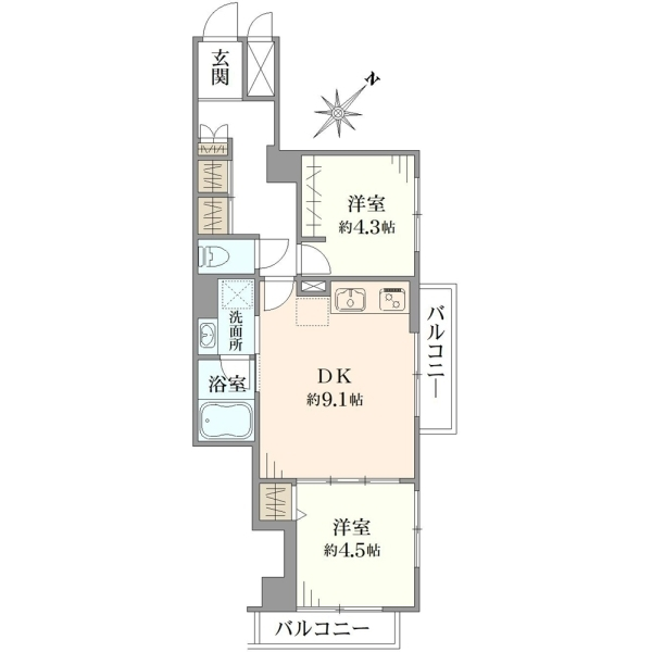 ライオンズマンション駒込第３ 間取図