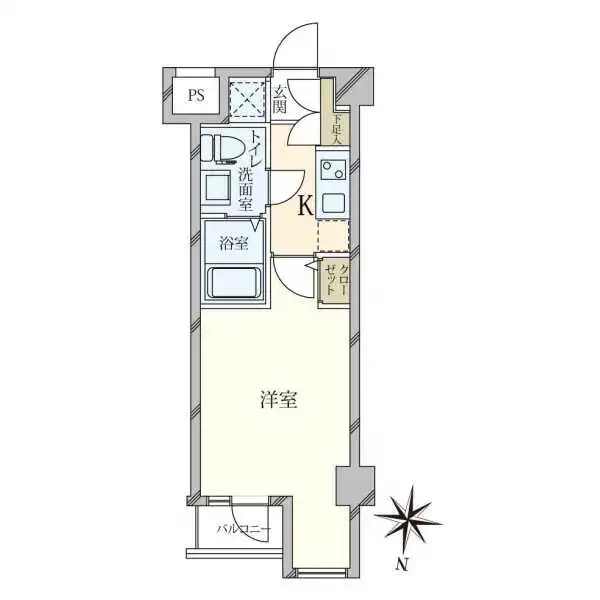 スカイコート神楽坂参番館 間取図