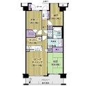 オーベル梅島グレースガーデン 間取図