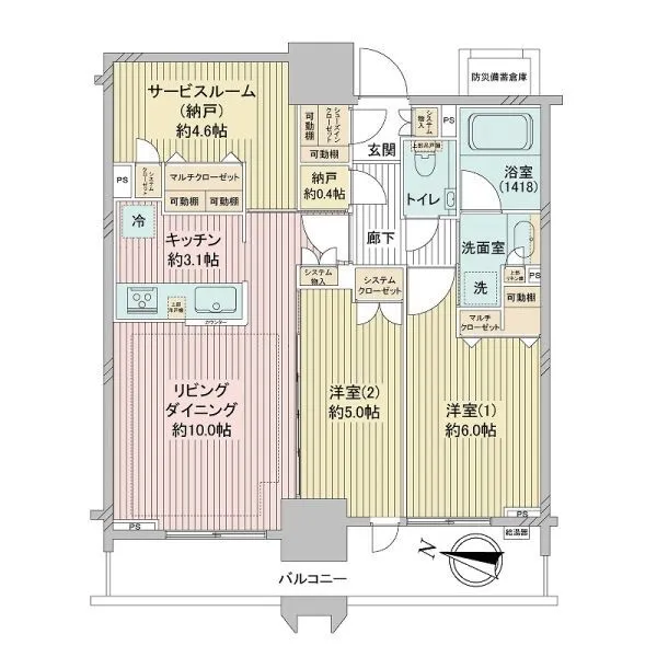 エクセレントザタワー 間取図