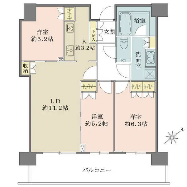 ザ・パークハウス中之島タワー 間取図