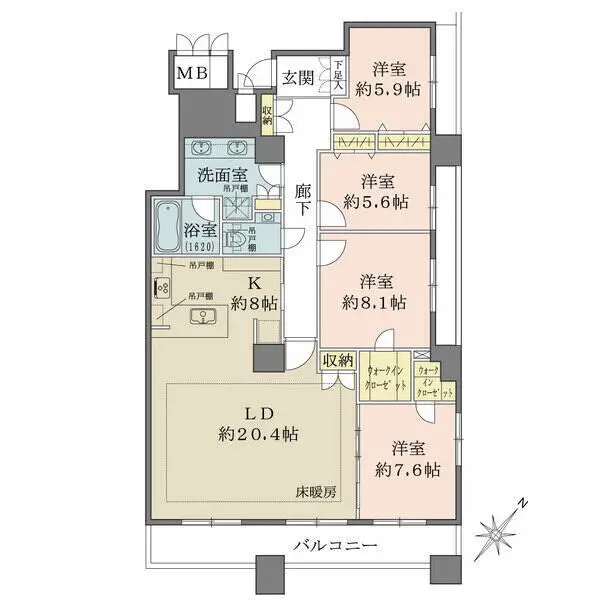 コスモ東京ベイタワー 間取図