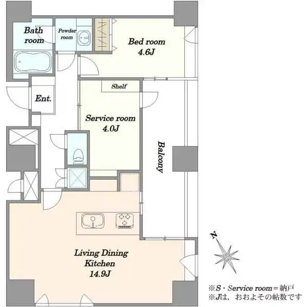 ザ・タワー芝浦　 間取図