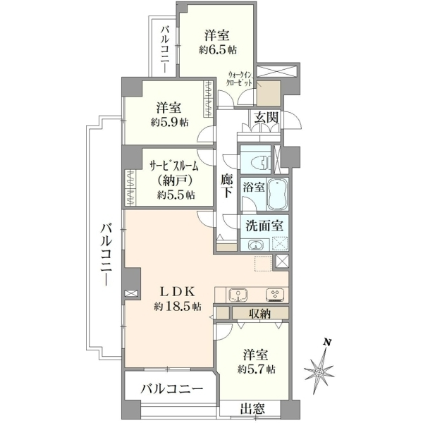 ステーザ府中中河原 間取図