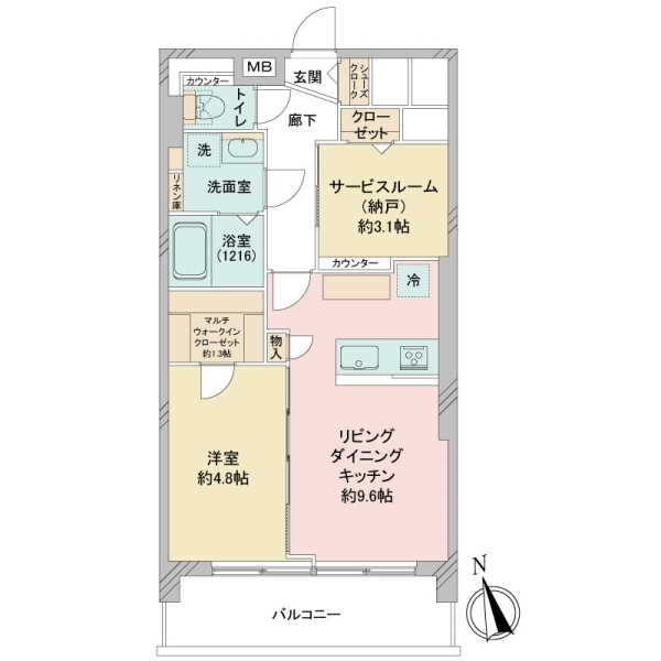レオ板橋 間取図
