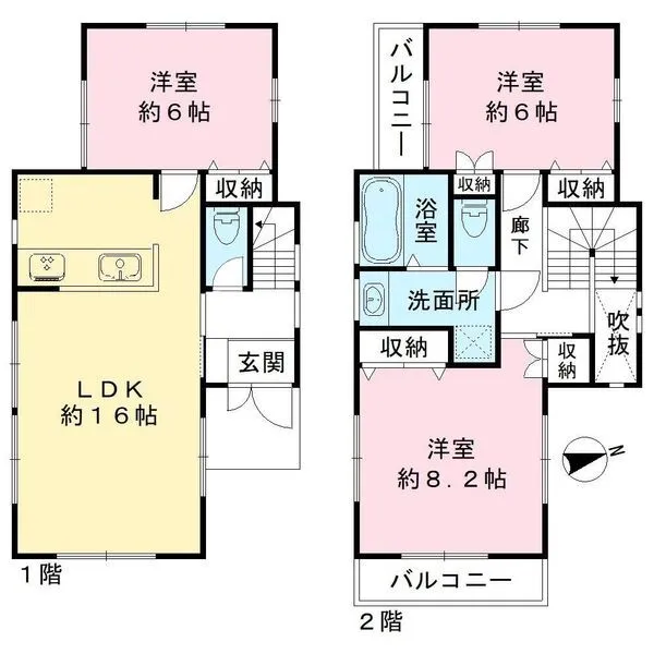 小金井市貫井南町１丁目 間取図