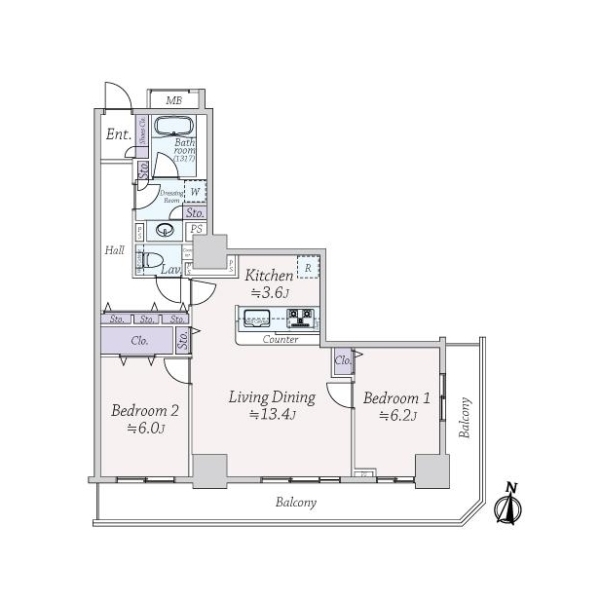 コスモ川口ステーションフロント 間取図